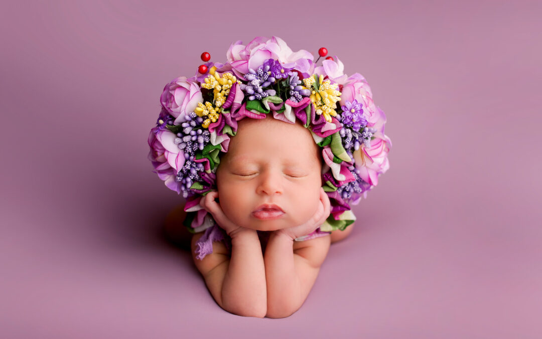 Pretty in Pink Baby Newborn Girl Los Angeles Photography Session