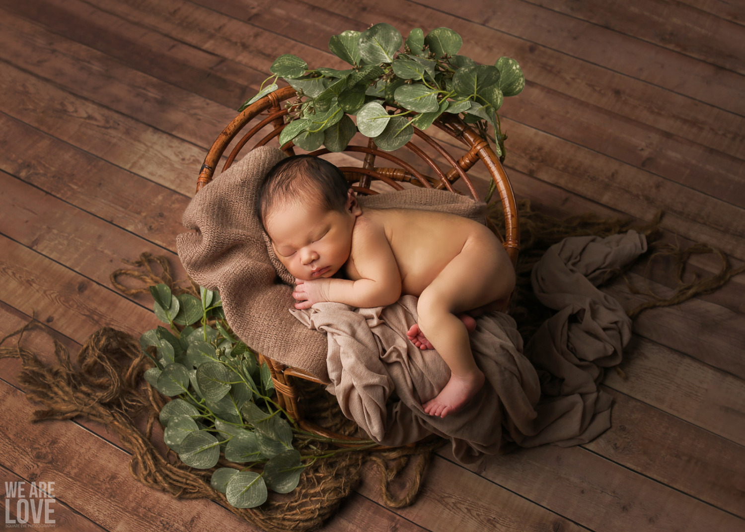 newborn photography wicker brown prop award winning